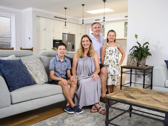 The Behan family who have recently renovated home with a pool in Hurlstone park. Farrah and Chris Behan Archie, 10yrs Harriet, 8yrs PictureÃ&#149;s Darren Leigh Roberts