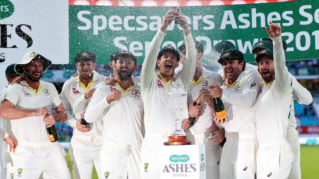 Australia retained the Ashes in England for the first time in 18 years. Photo by Mike Egerton/PA Images via Getty Images