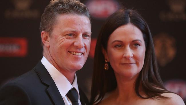 Damien Hardwick brought wife Danielle into club life, but the relationship has since soured. Picture: Getty Images