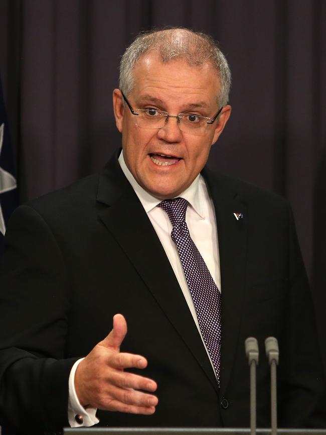 Morrison was slammed for the government’s superannuation proposal. Picture: Kym Smith