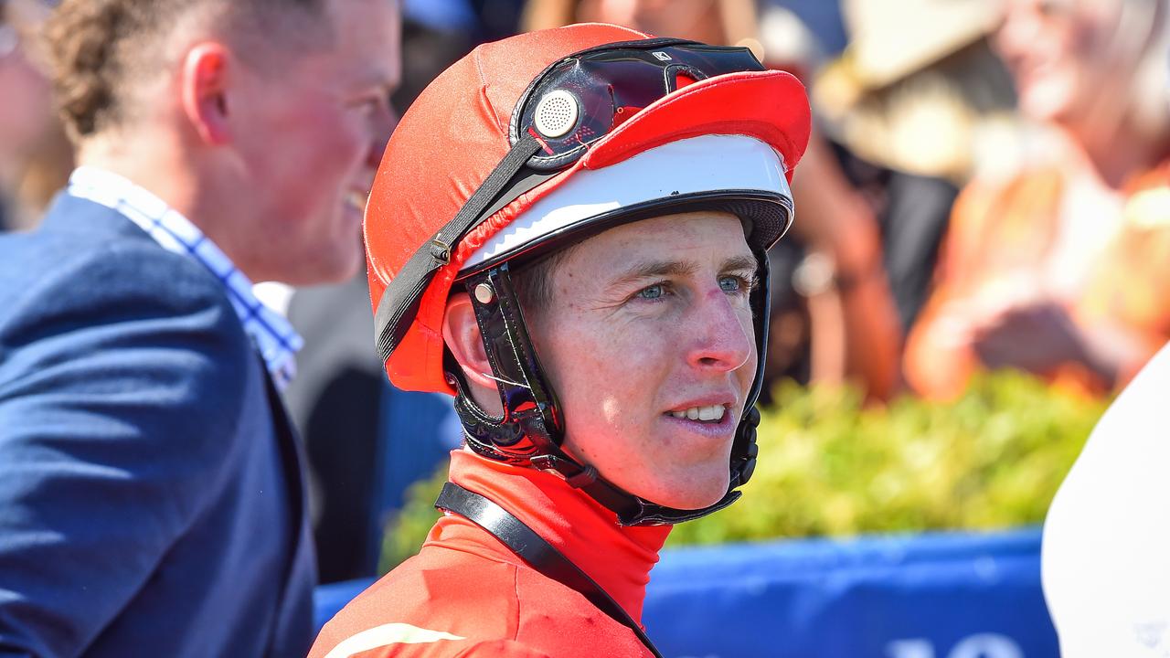 Jockey Damian Lane has four great chances to end 2021 with a win at The Valley on New Year's Eve. Picture : Racing Photos via Getty Images.