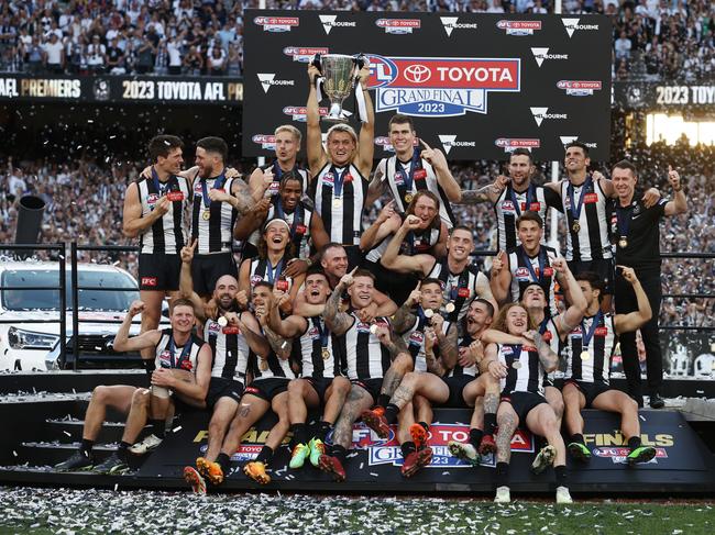 Collingwood trumped Brisbane in one of the most memorable grand finals. Picture: Michael Klein