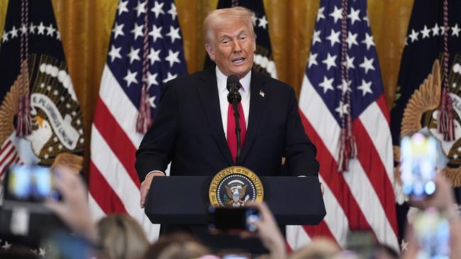 President Donald Trump is expected to imminently unveil his “Liberation Day” tariffs in Washington. Photo: AP//Mark Schiefelbein