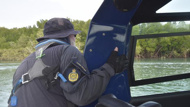 The waterways connected to Darwin Harbour are also thoroughly patrolled by the ABF. Picture: Harry Brill.