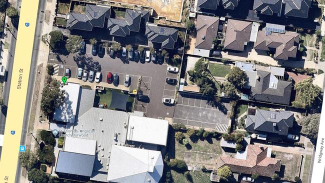 A courtyard was added to the church in 2013. Picture: Google