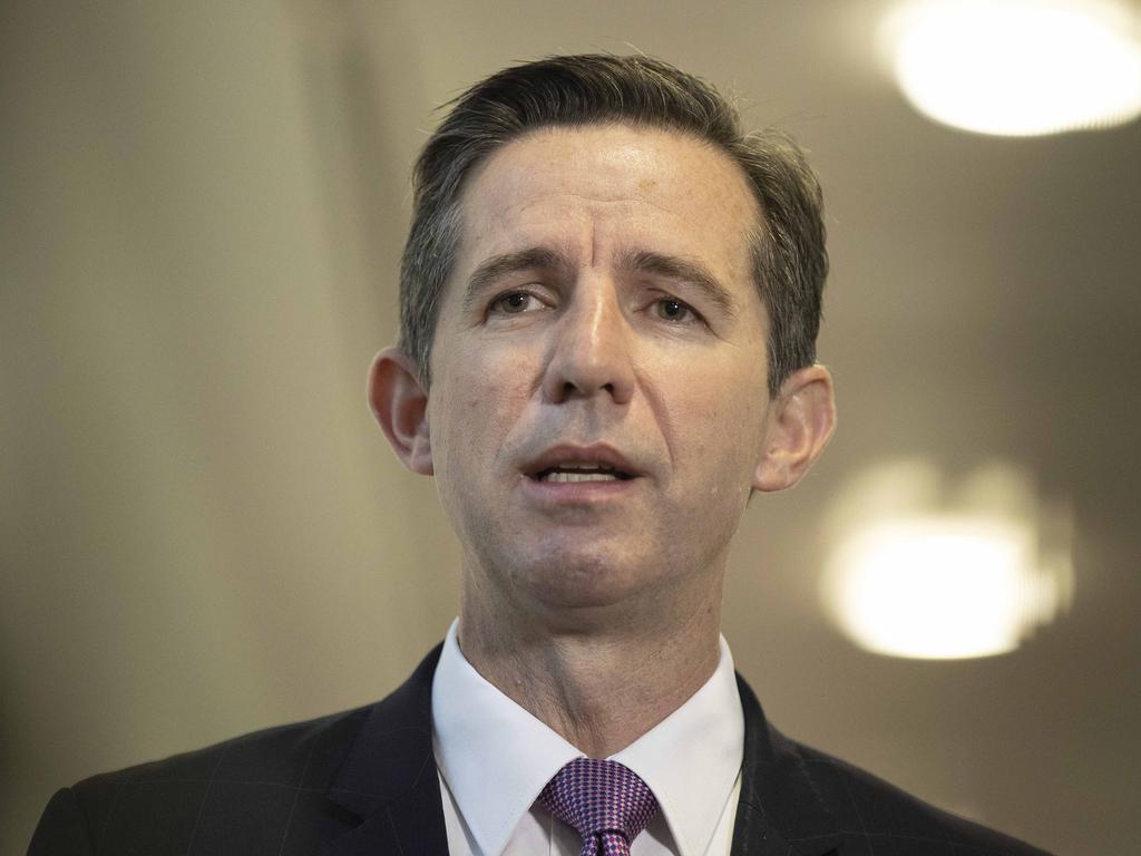 Finance Minister Simon Birmingham says the department took ‘swift and appropriate’ steps to pay the money back. Picture: NCA NewsWire/Gary Ramage