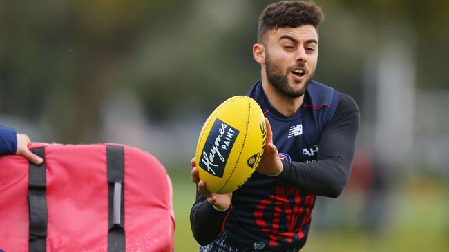 Christian Salem at Melbourne training.