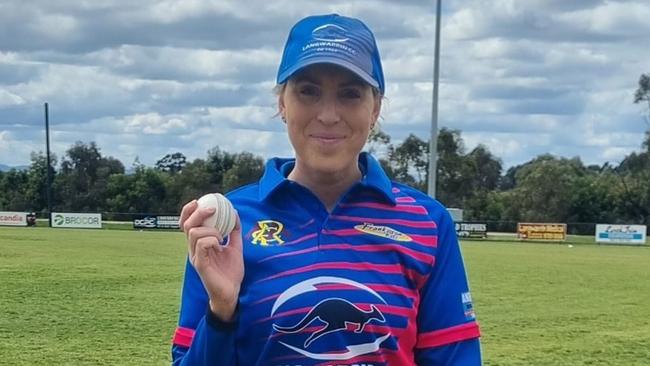 Jayde Aron took a club record 6-2 for Langwarrin at the weekend. Photo: Facebook.