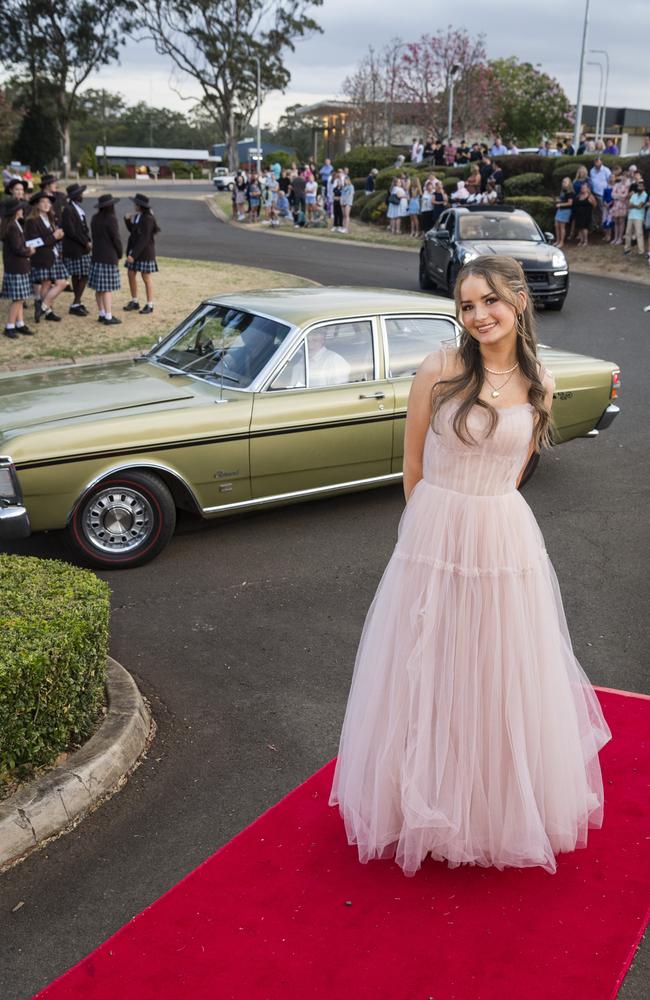 Lily-Joy Baker at Harristown State High School formal at Highfields Cultural Centre, Friday, November 17, 2023. Picture: Kevin Farmer