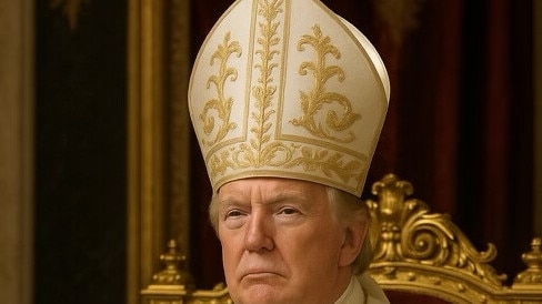 President Donald Trump AI image of himself as the Pope. SourceTruthSocial