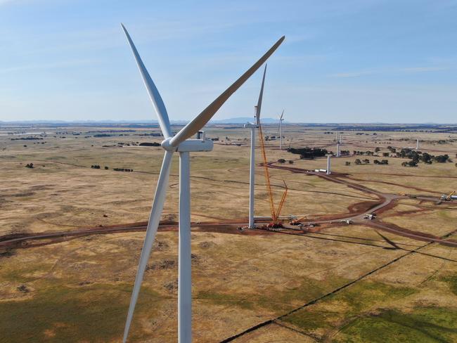 Tilt Renewables' Dundonnell wind farm under construction. Picture: SUPPLIED