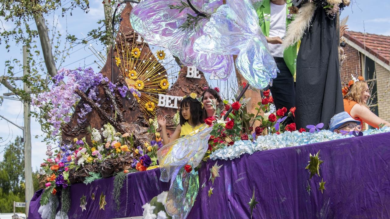 Victory Life float in the Grand Central Floral Parade. Saturday, September 17, 2022. Picture: Nev Madsen.