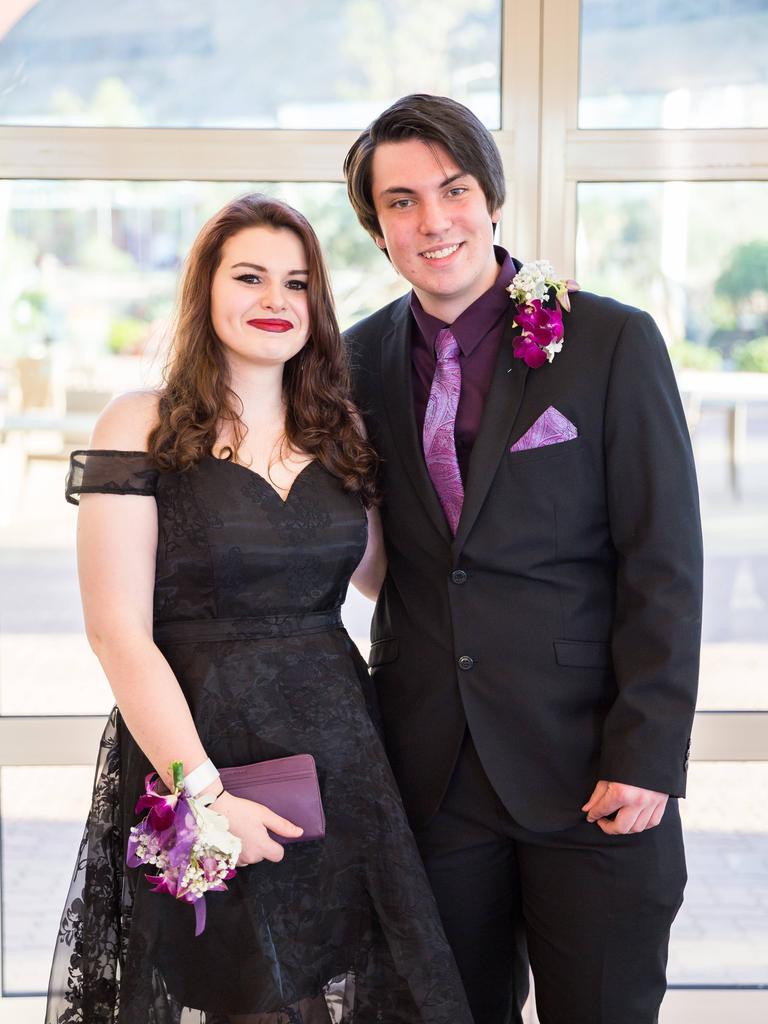 Sarah Schumacher and Benjamin King at the 2016 St Philip’s College year twelve graduation and valedictory dinner. Photo: EMMA MURRAY / NT NEWS