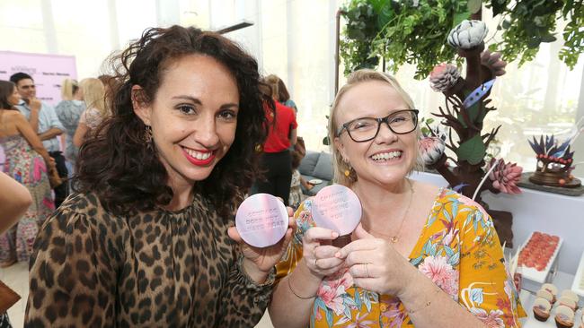 Gold Coast Women of the Year media launch in The Conservatory, Garden Kitchen and Bar at the Star Hotel. L-R Louise Bezzina and Katrina Springer. Pic Mike Batterham