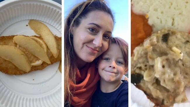 Mahala Rae, of Bateau Bay, has spoken out about the inedible food served to her son Louis at Gosford Hospital while he was being treated for leukaemia