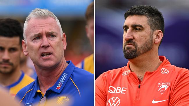 Adam Simpson is again in the gun, with a current Sydney assistant firming as the "short-priced favourite" to claim West Coast's top job.