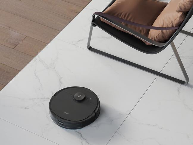 The Ecovacs Deebot Ozmo T8 AIVI robotic cleaner can vacuum and mop surfaces. Picture: Supplied