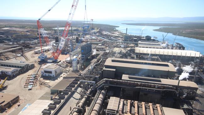 The Nyrstar smelter at Port Pirie, which is undergoing a $563m redevelopment. Picture: Karen Seindanis