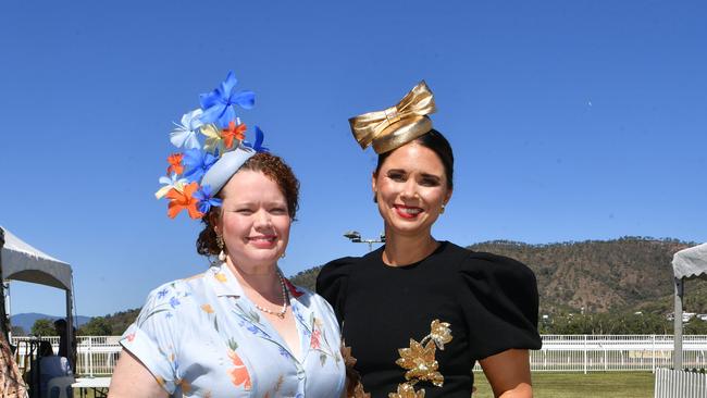 Ladies Day socials at Cluden. Catherine Gunn and Amy Byrne. Picture: Evan Morgan