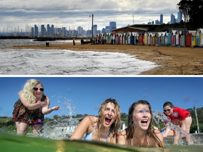 Brighton beach has been ranked Melbourne's worst beach over summer, while Black Rock beach was among the best.