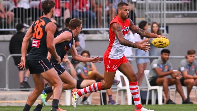 Lance Franklin is still the focal point of Sydney’s forward line. Picture: Getty Images