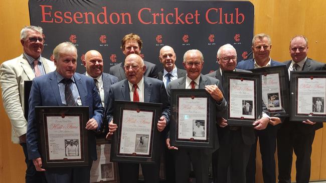 Essendon Hall of Fame inductees and recipients. Picture: Ben Higgins