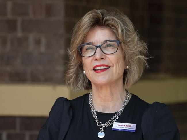 Annette Scott Darling Downs Health Chief Executive. Friday, January 28, 2022. Picture: Nev Madsen.