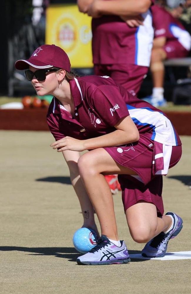 Keira Powell, is a Club Tweed bowler and U18 National Triples Winner. Picture: Club Tweed, 2022