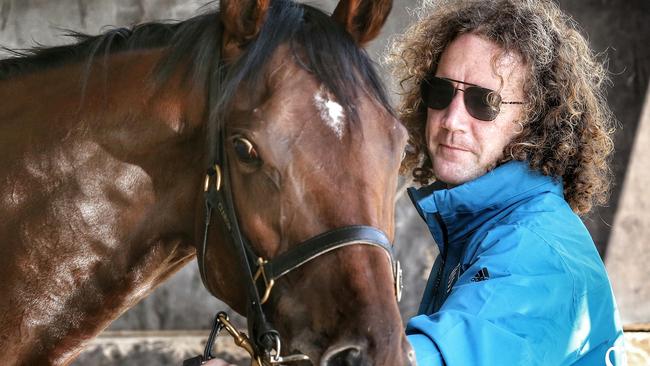 Ciaron Maher with his Melbourne Cup runner Jameka.