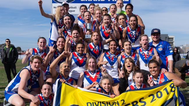 West Preston-Lakeside NFLW Division 2 premiers 2018. Picture: Nathan McNeill.