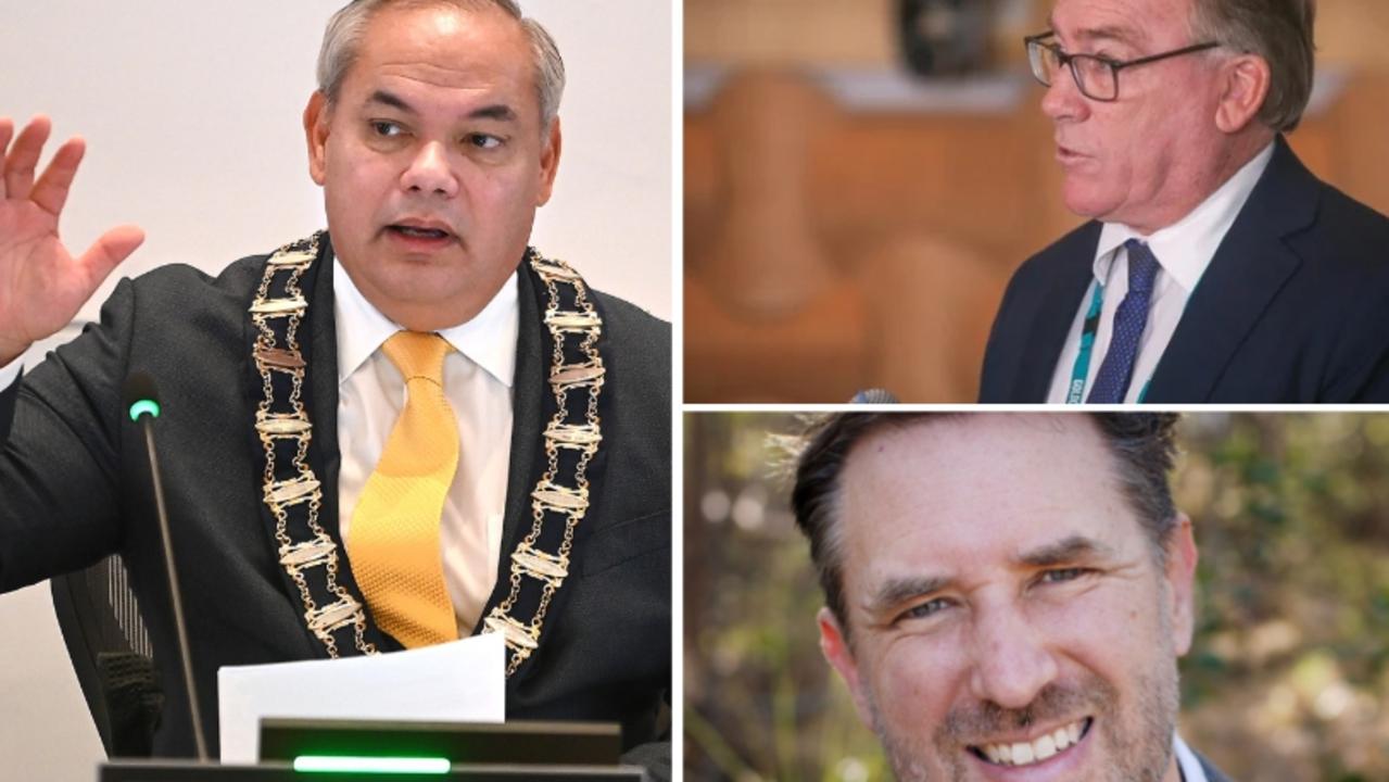 Gold Coast Mayor Tom Tate facing criticism from community groups after clashing with councillors Peter Young and Glenn Tozer.