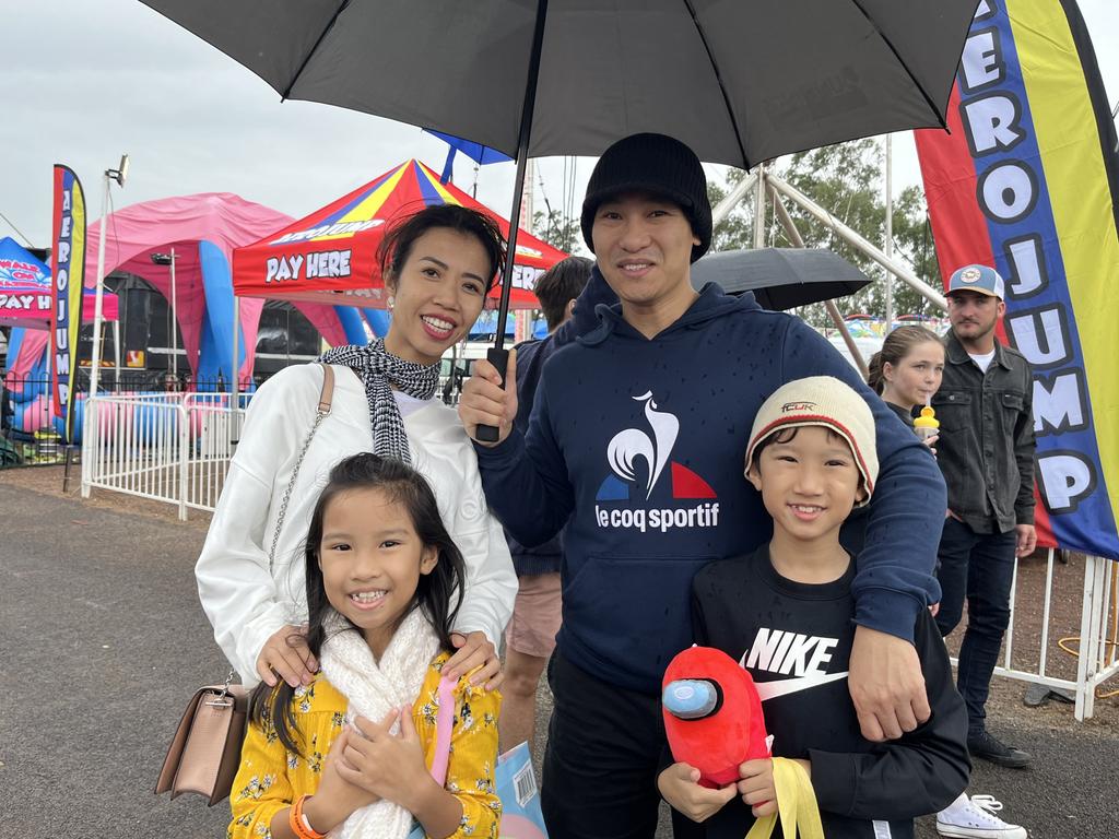 Families were having fun together at the show.
