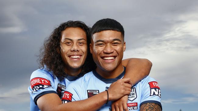 Jarome Luai and Brian To’o won’t play for Penrith this weekend. Picture: Richard Dobson