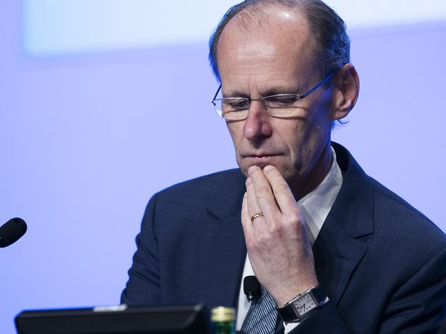 ANZ CEO Shayne Elliott at the companyÕs AGM. Brisbane Convention & Exhibition Centre, Glenelg St, South Brisbane, 17th of December 2019. (AAP Image/Attila Csaszar)