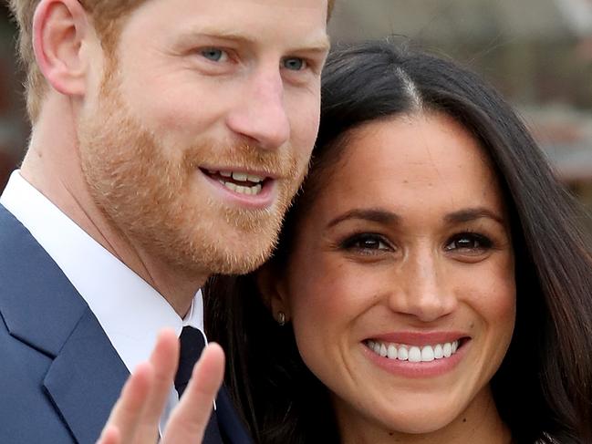 LONDON, ENGLAND - NOVEMBER 27:  Prince Harry and actress Meghan Markle during an official photocall to announce their engagement at The Sunken Gardens at Kensington Palace on November 27, 2017 in London, England.  Prince Harry and Meghan Markle have been a couple officially since November 2016 and are due to marry in Spring 2018.  (Photo by Chris Jackson/Chris Jackson/Getty Images)