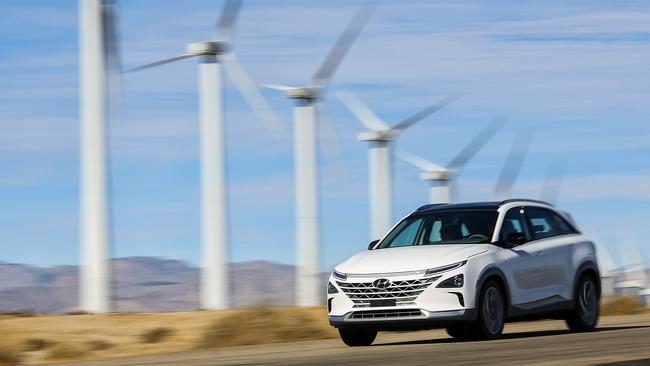 The Hyundai Nexo can run on clean energy, depending on how you source the hydrogen to power it. Picture: Supplied.