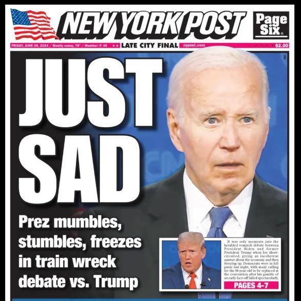 The Biden Trump debate was the beginning of the end for the president. Picture: Supplied