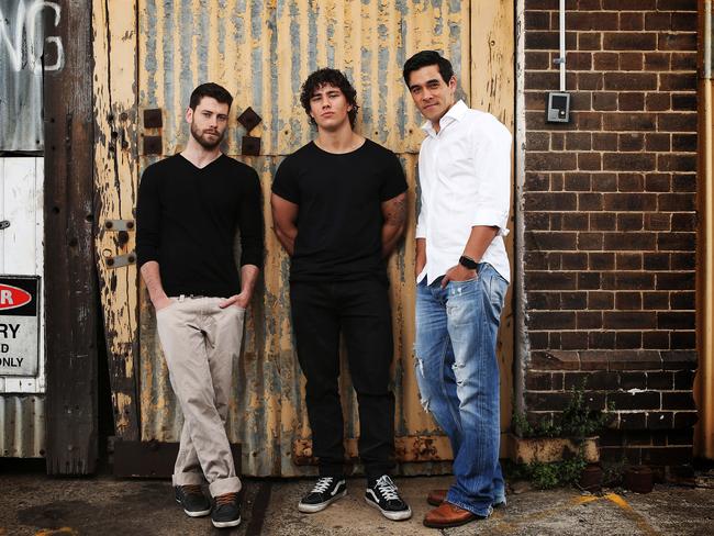 Home and Away new cast members Jackson Heywood, James Stewart and Orpheus Pledger who play brothers, Justin, Brody and Mason.