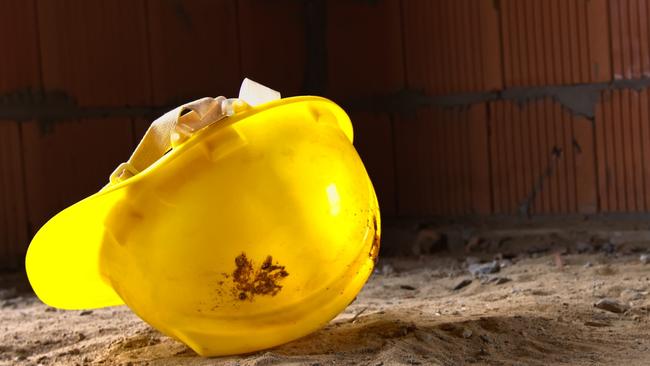 The man fell 6m through an unguarded stair well at a Mt Waverley construction site. Stock image