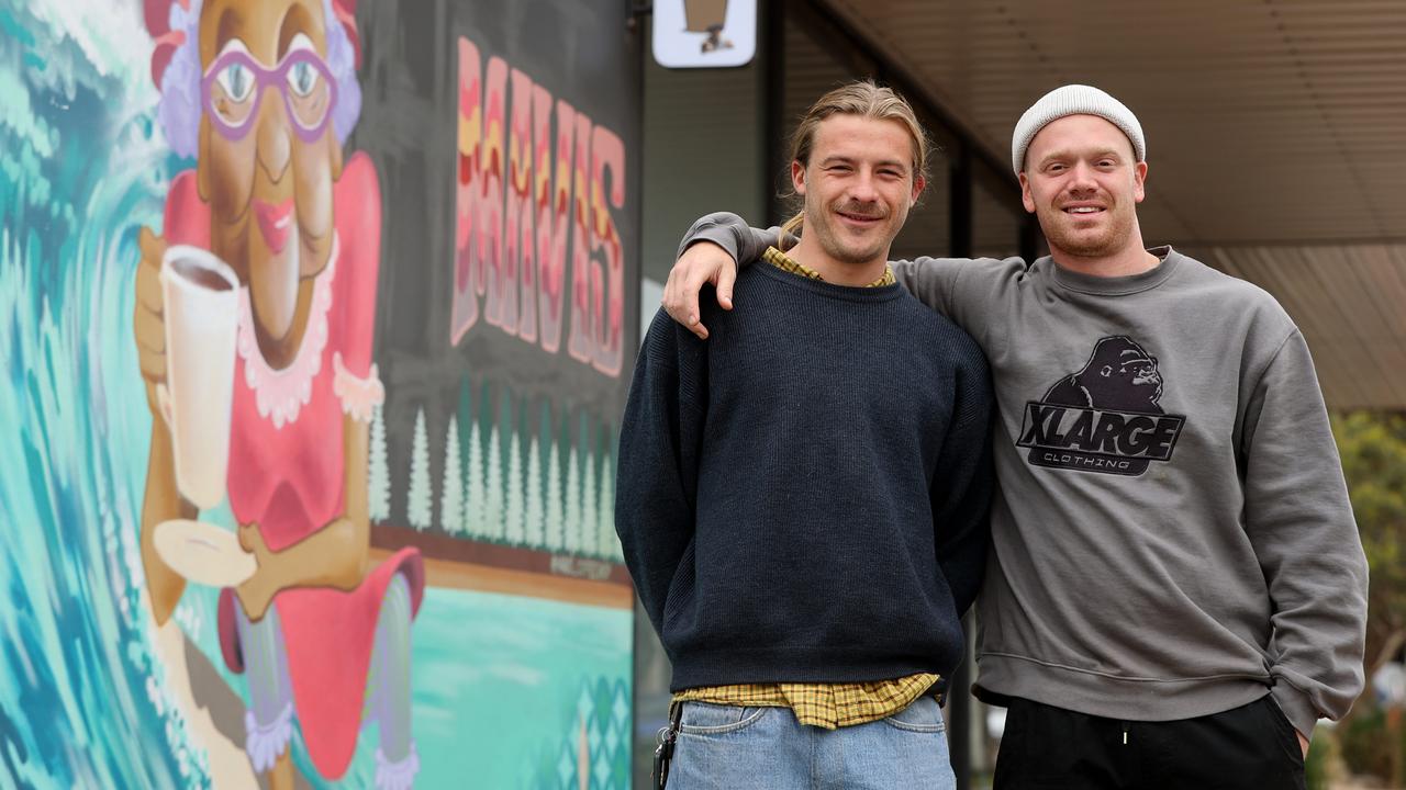 Mavis Mavis co-owners Ollie Hood and Dylan Richards. Picture: Alison Wynd