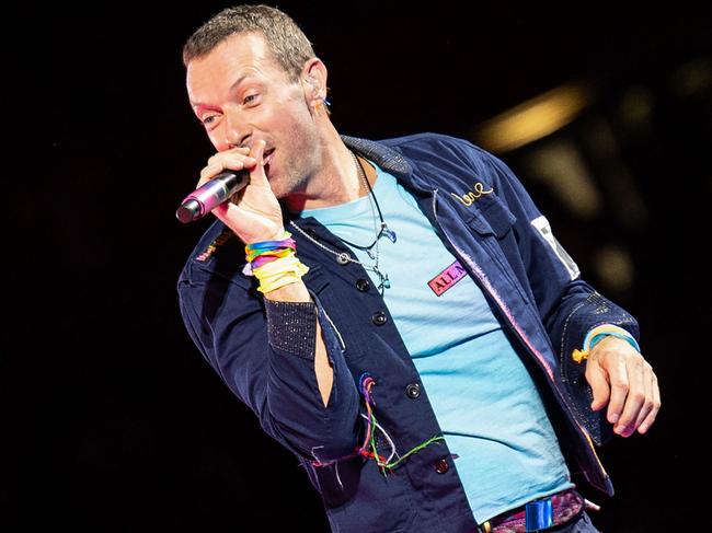 Chris Martin of Coldplay. Picture: Tobias Steinmaurer/APA/AFP