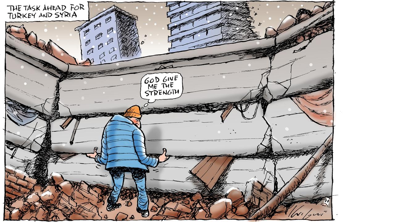 Mark Knight cartoon captures scale of Turkey, Syria earthquake disaster |  KidsNews