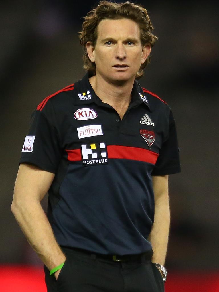 James Hird would later coach Essendon. Picture: Getty Images