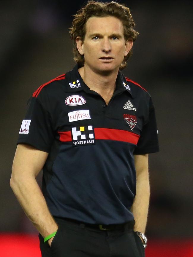 James Hird would later coach Essendon. Picture: Getty Images