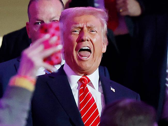 WASHINGTON, DC - JANUARY 19: President-Elect Donald Trump walks to the stage at his victory rally at the Capital One Arena on January 19, 2025 in Washington, DC. Trump will be sworn in as the 47th U.S. president on January 20.   Anna Moneymaker/Getty Images/AFP (Photo by Anna Moneymaker / GETTY IMAGES NORTH AMERICA / Getty Images via AFP)