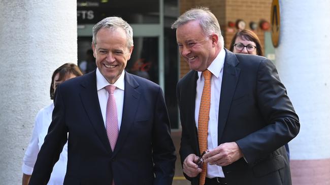 Bill Shorten is trying to give the impression of a unified Labor Party. Picture: AAP Image/Lukas Coch