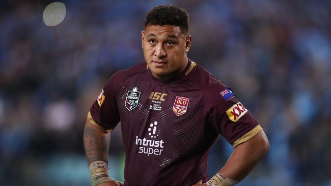 Starting prop ... Josh Papalii gets a promotion in Origin III. Photo: Getty Images