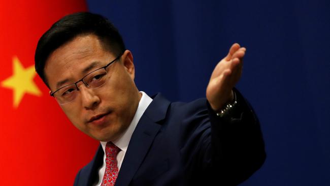 Chinese Foreign Ministry spokesman Zhao Lijian says his country had nothing to do with an ‘in danger’ listing for the Great Barrier Reef. Picture: Reuters