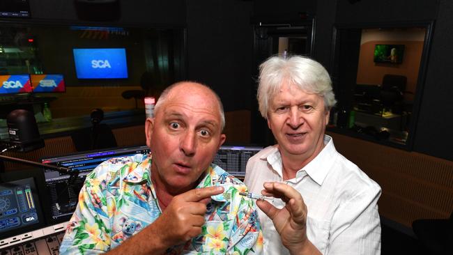 Townsville radio icon Steve ’Pricey’ Price OAM, with director of Townsville Public Health Unit Dr Steven Donohue, has lent his voice to a campaign to encourage north Queensland locals to get their 'flu shots. Picture: Evan Morgan