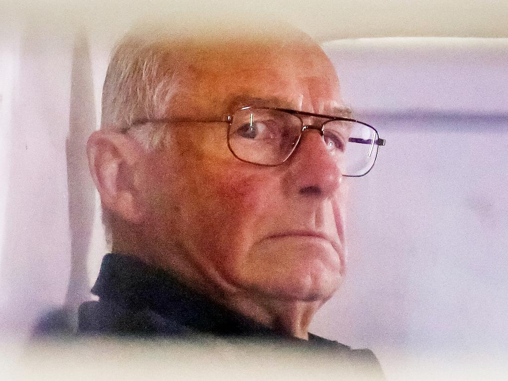 Craig Greenhill's Walkley Award finalist image for News Photography, "Roger Rogerson" - Roger Rogerson inside a police truck being taken into Bankstown Court to face charges relating to the murder of Jamie Gao.  Picture Craig Greenhill